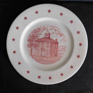 Vintage 10.5" State Commemorative Plate Ohio Sesquicentennial 1953 Walker China